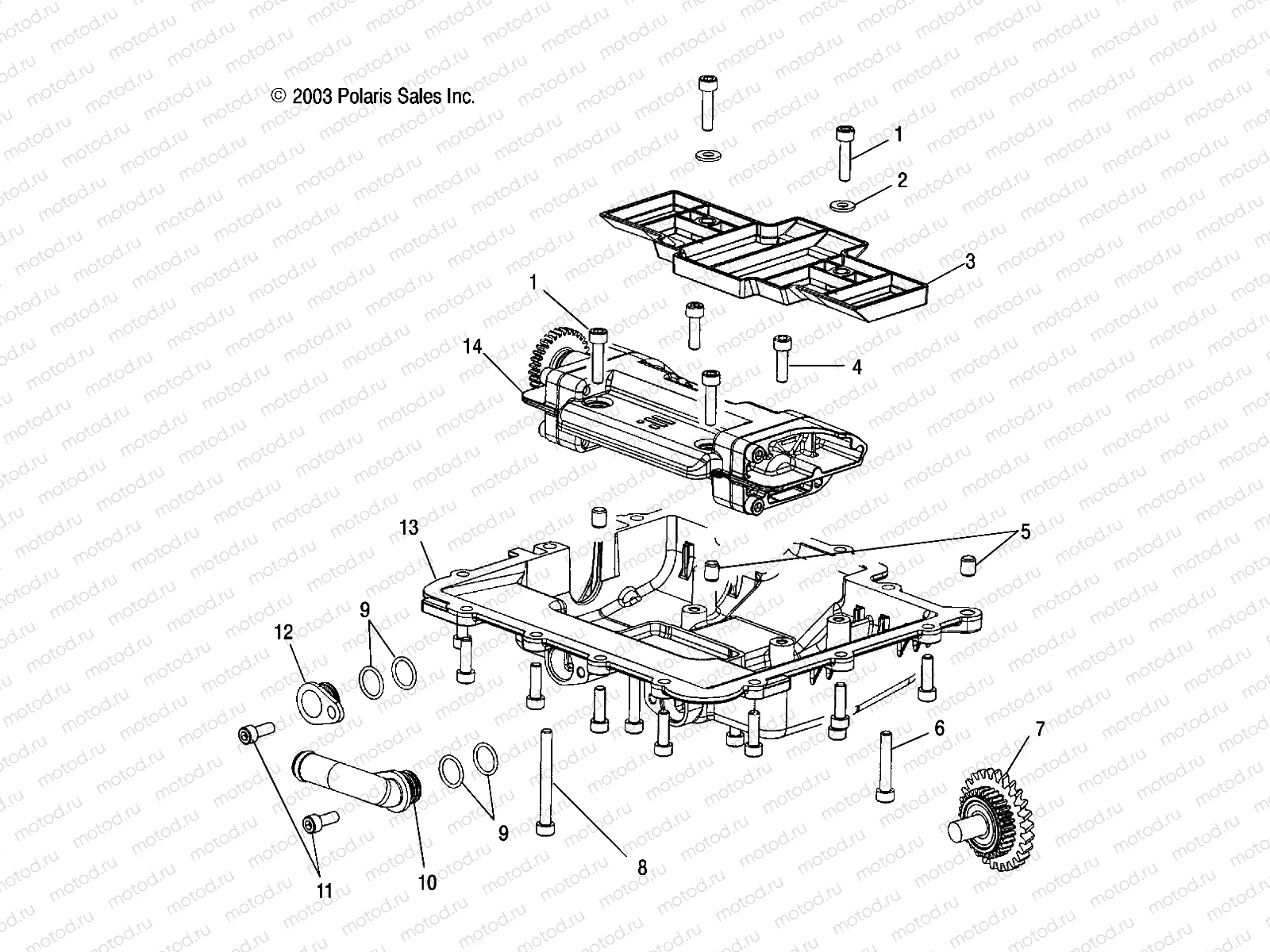 OIL SUMP - W045305CA/IA/CB/IB/IE/CC/IC/CD/ID/IF (4990579057B09) | OIL SUMP - W045305CA/IA/CB/IB/IE/CC/IC/CD/ID/IF (4990579057B09)