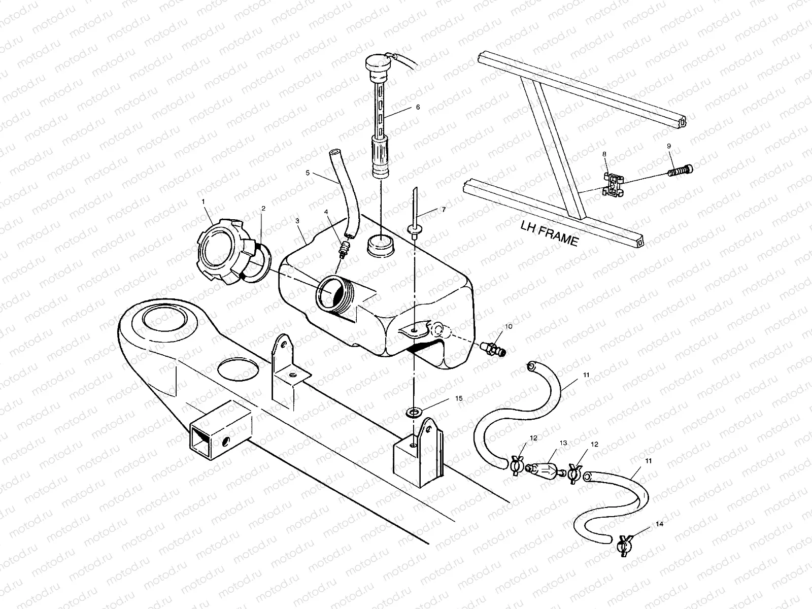 OIL TANK - A01BA38CA (4968366836A011) | OIL TANK - A01BA38CA (4968366836A011)