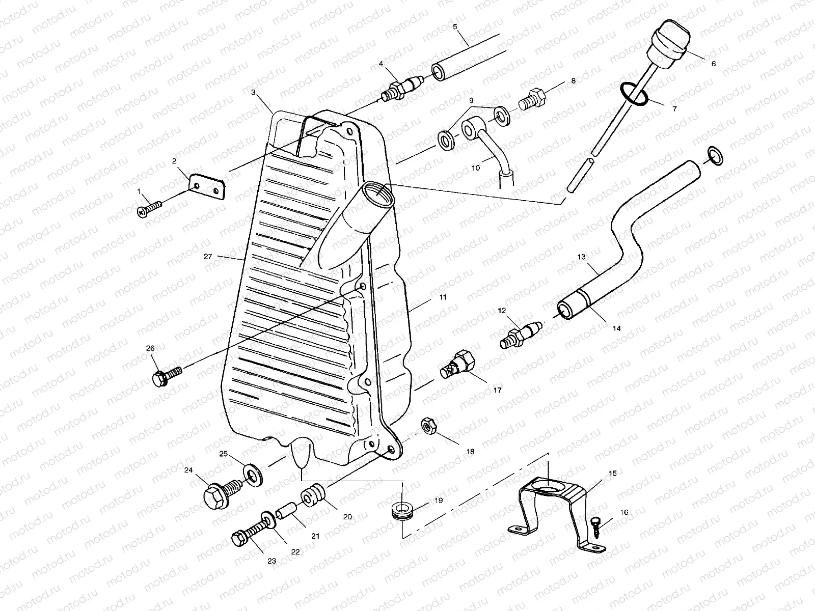 OIL TANK - A01CD50AA (4964196419C001) | OIL TANK - A01CD50AA (4964196419C001)