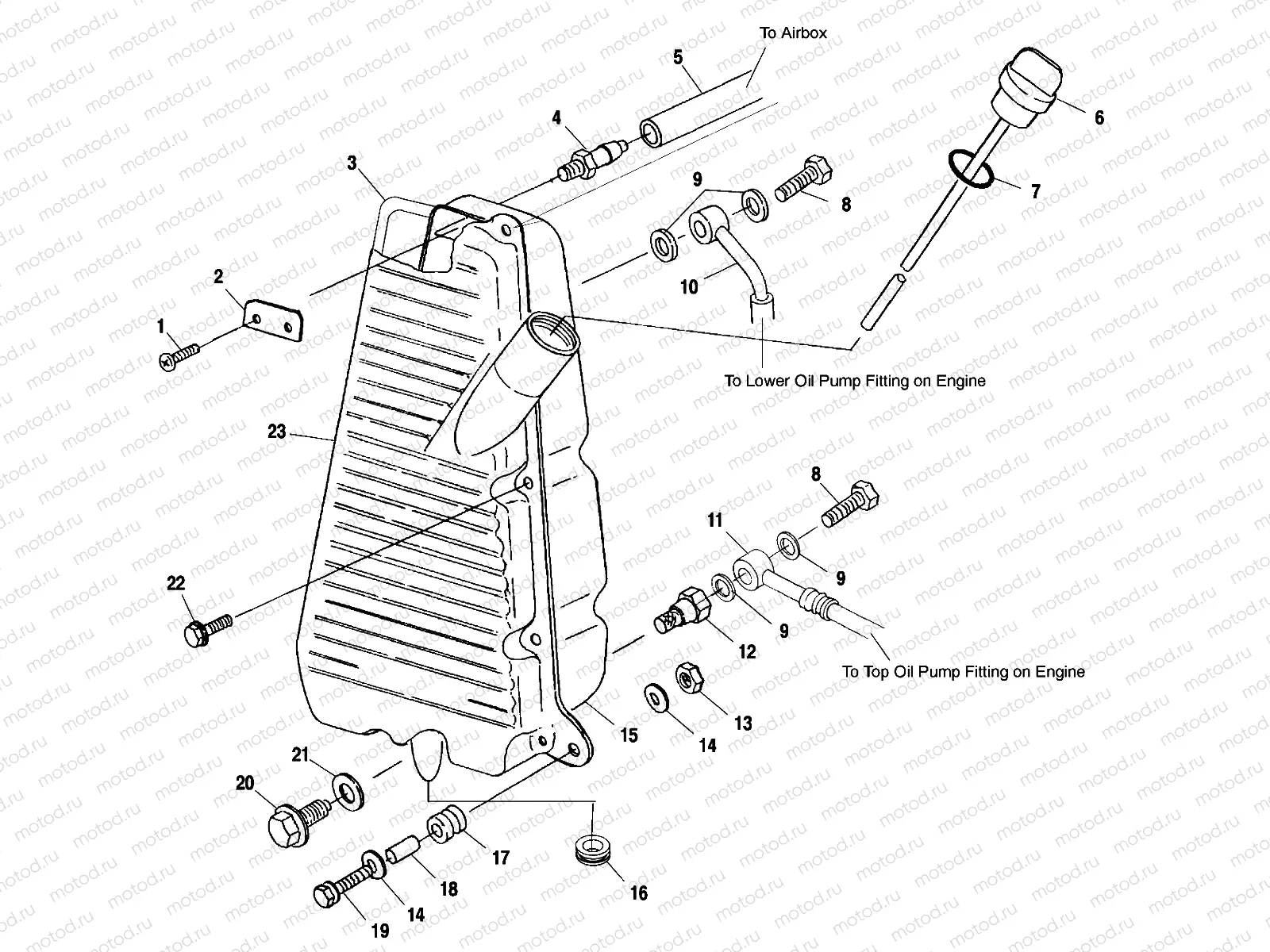 OIL TANK - A01CH50AA (4964466446B011) | OIL TANK - A01CH50AA (4964466446B011)