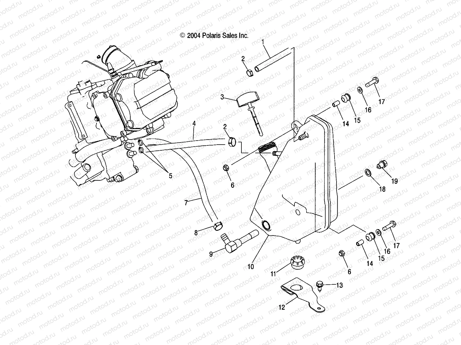 OIL TANK - A05JD50AA/AB/AC (4995189518B14) | OIL TANK - A05JD50AA/AB/AC (4995189518B14)