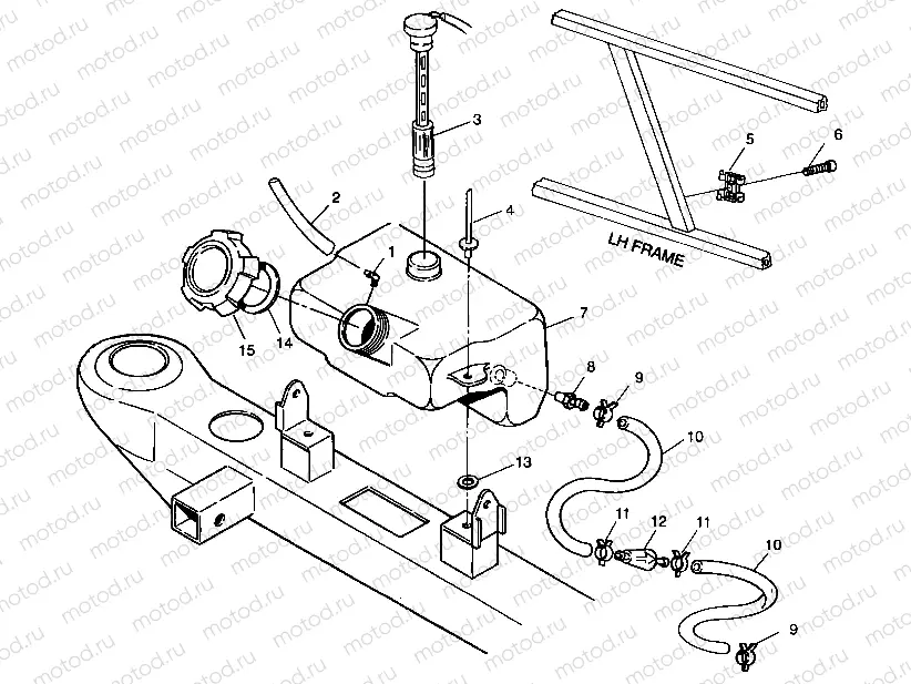 OIL TANK - A99BG38CA (4949664966a014) | OIL TANK - A99BG38CA (4949664966a014)