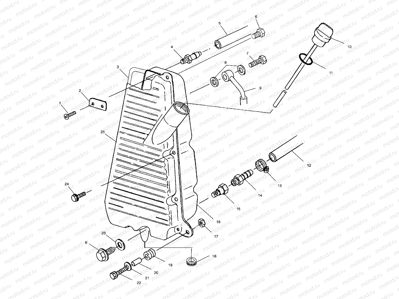 OIL TANK - A99BG50AA (4949714971a013) | OIL TANK - A99BG50AA (4949714971a013)