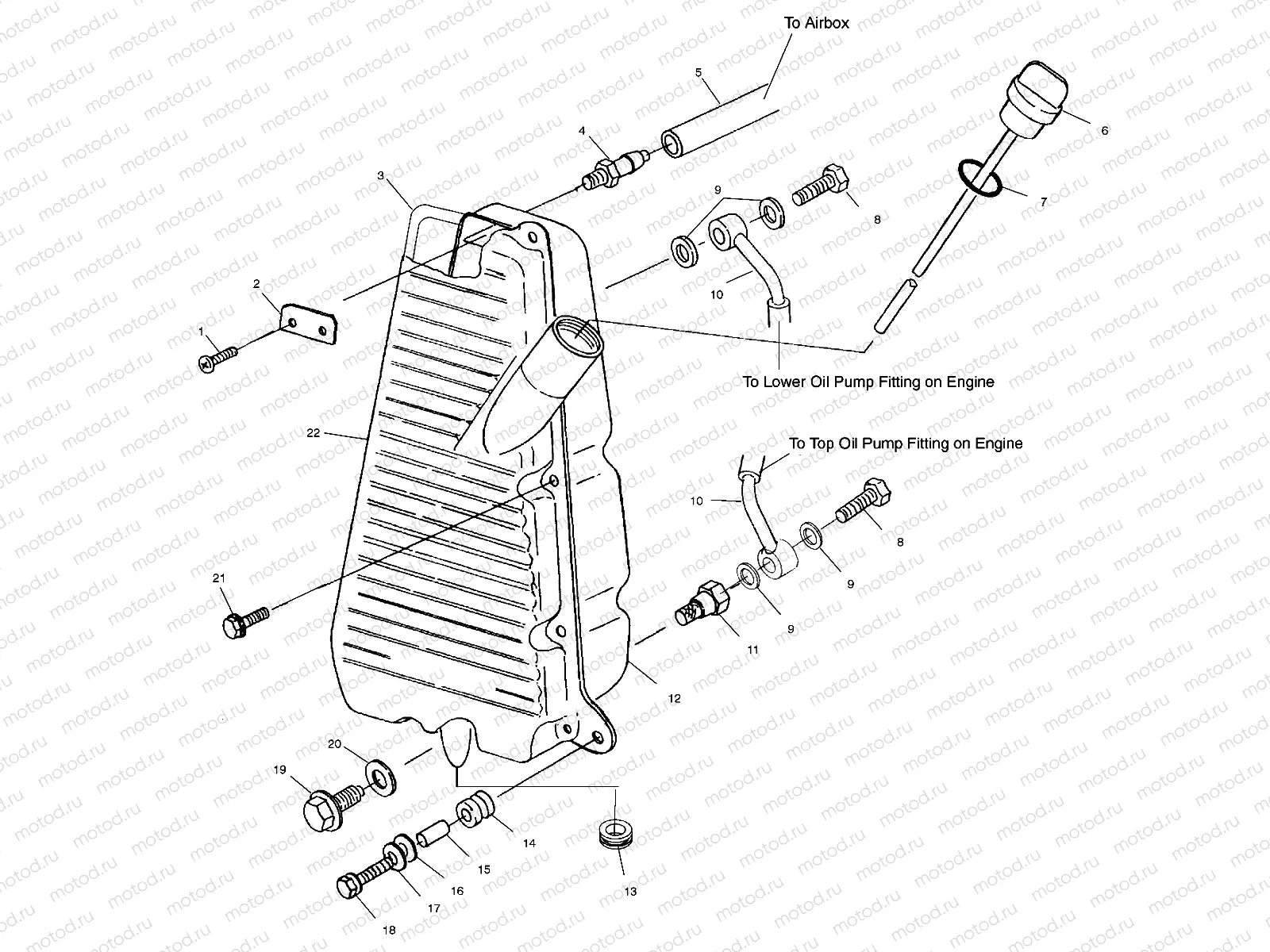 OIL TANK - A99RF50AA (4946494649A013) | OIL TANK - A99RF50AA (4946494649A013)