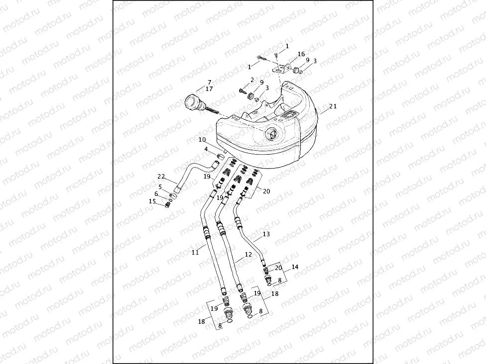 OIL TANK AND LINES - FXSB