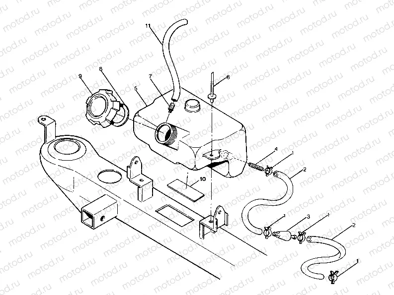 OIL TANK ASSEMBLY 250 4x6 / W928627 (4922902290005A) | OIL TANK ASSEMBLY 250 4x6 / W928627 (4922902290005A)