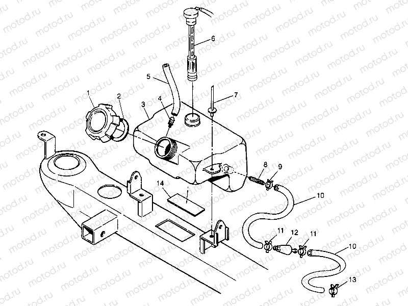 OIL TANK ASSEMBLY 2x4 300 W947530 (4926742674A012) | OIL TANK ASSEMBLY 2x4 300 W947530 (4926742674A012)