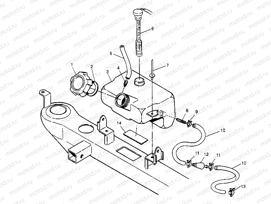 OIL TANK ASSEMBLY 2x4 400L W947540 (4926752675A012) | OIL TANK ASSEMBLY 2x4 400L W947540 (4926752675A012)