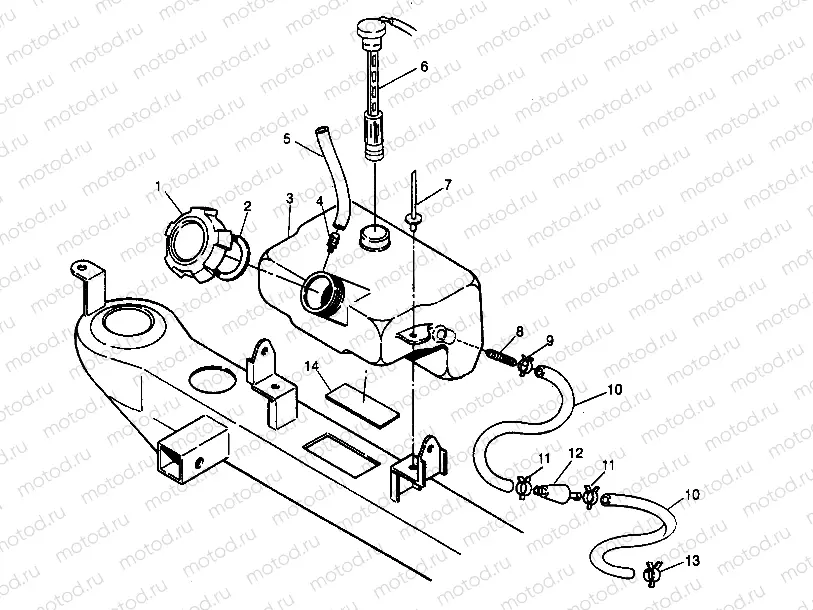OIL TANK ASSEMBLY 4x4 300 W958130 (4930183018A013) | OIL TANK ASSEMBLY 4x4 300 W958130 (4930183018A013)