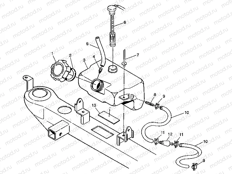 OIL TANK ASSEMBLY 4X4 350L S938139 (4924342434008A) | OIL TANK ASSEMBLY 4X4 350L S938139 (4924342434008A)