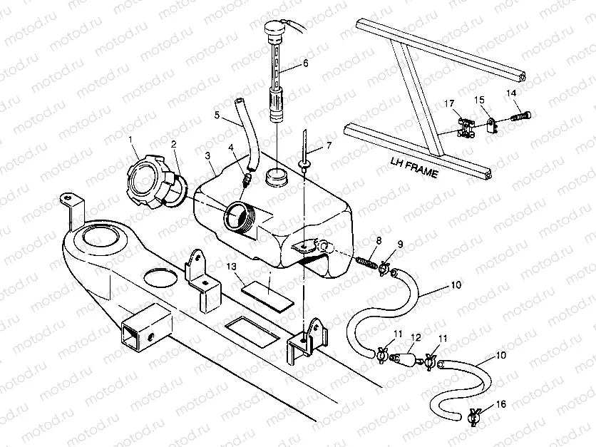 OIL TANK ASSEMBLY  4X4 400L W948140 (4926772677A012) | OIL TANK ASSEMBLY  4X4 400L W948140 (4926772677A012)