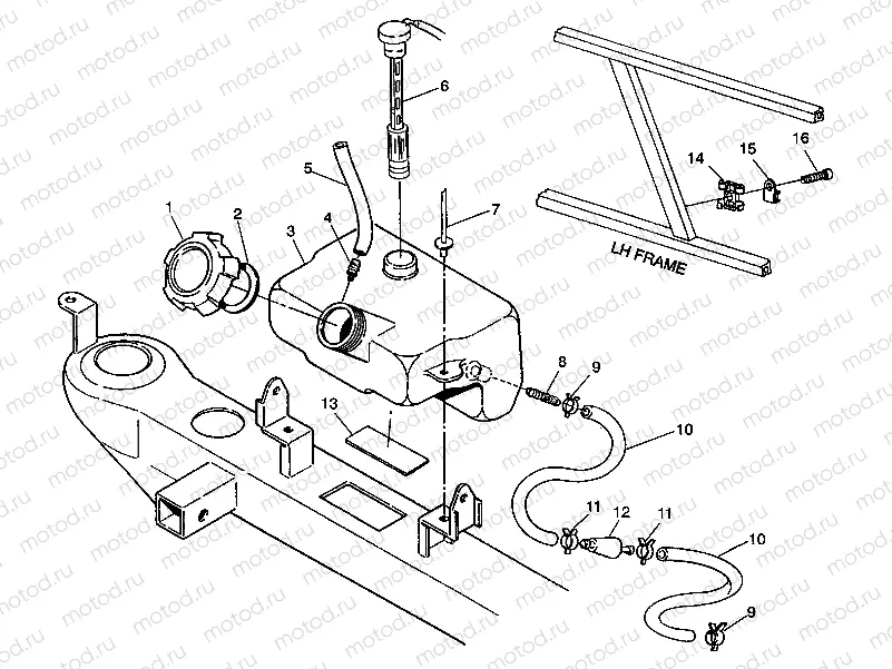 OIL TANK ASSEMBLY 6X6 350L W938739 (4924062406009A) | OIL TANK ASSEMBLY 6X6 350L W938739 (4924062406009A)