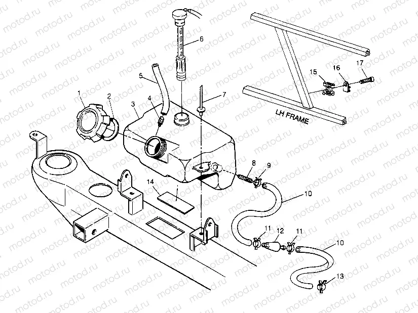 OIL TANK ASSEMBLY 6x6 400L W948740 (4926802680A013) | OIL TANK ASSEMBLY 6x6 400L W948740 (4926802680A013)