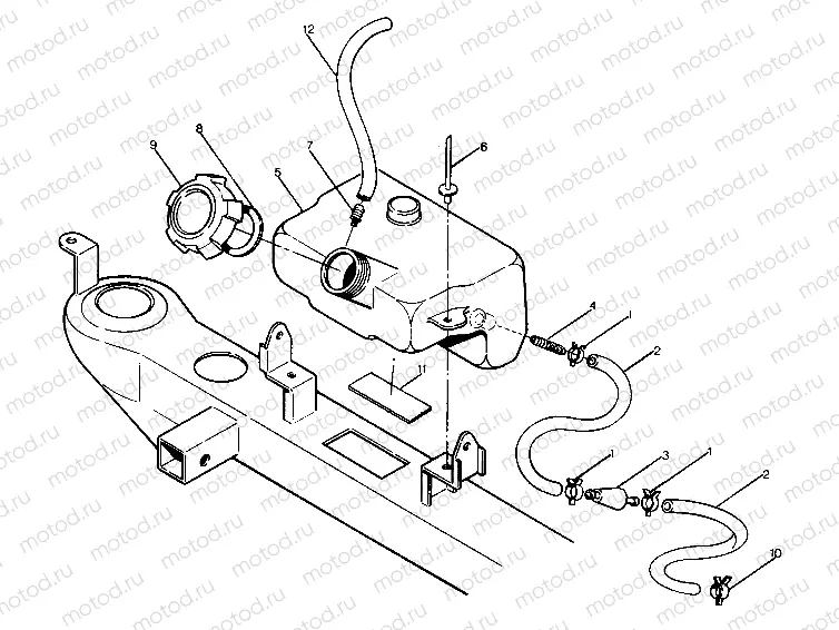 OIL TANK ASSEMBLY 6X6 (4919811981005A) | OIL TANK ASSEMBLY 6X6 (4919811981005A)