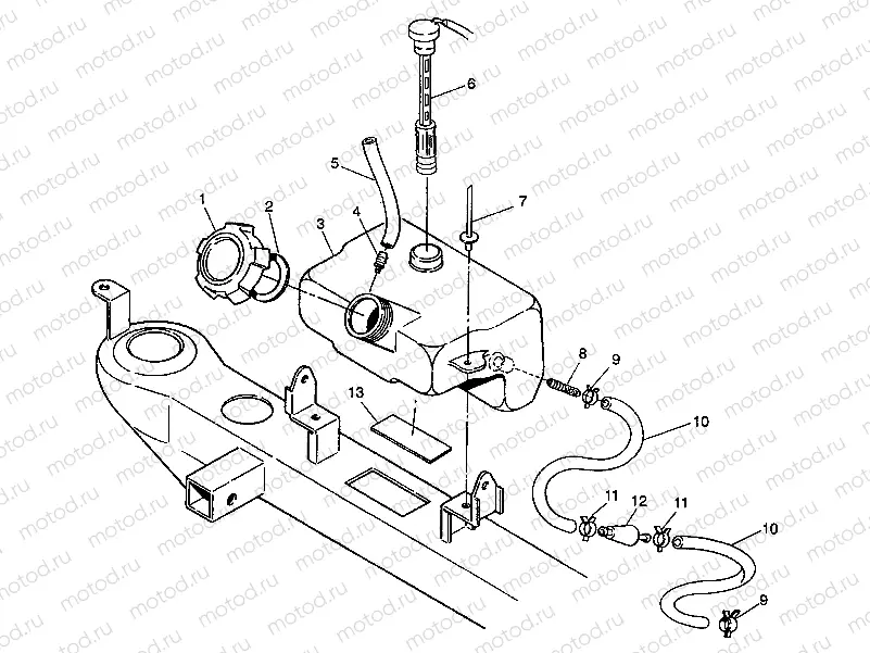 OIL TANK ASSEMBLY ASSEMBLY 4X4 350L W938139 (4924052405008A) | OIL TANK ASSEMBLY ASSEMBLY 4X4 350L W938139 (4924052405008A)