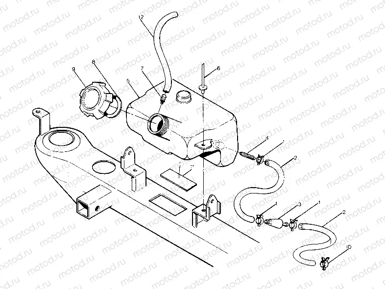 OIL TANK ASSEMBLY  BIG BOSS 4X6 (4919801980005A) | OIL TANK ASSEMBLY  BIG BOSS 4X6 (4919801980005A)
