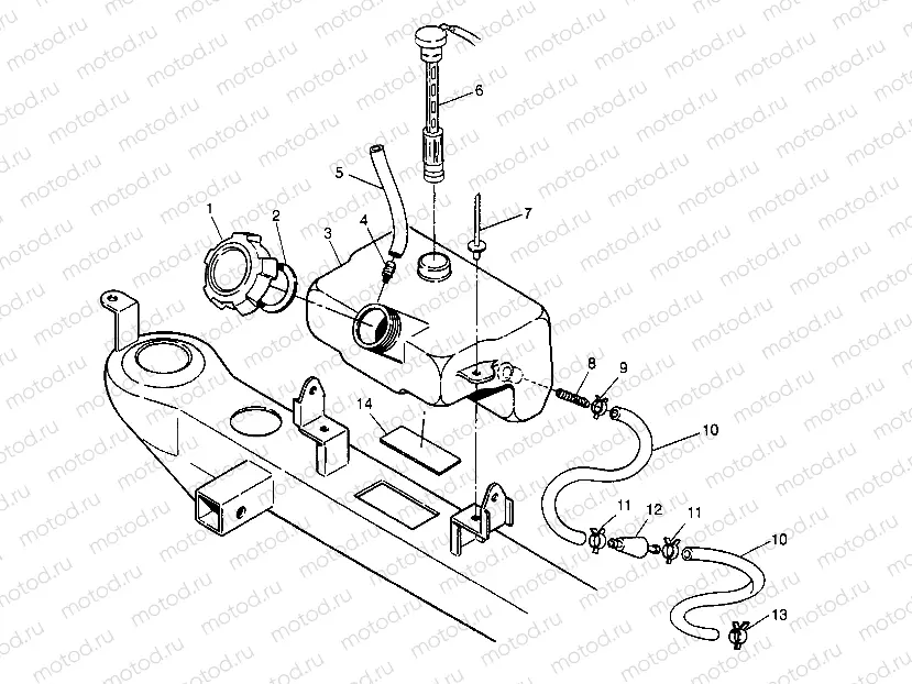 OIL TANK ASSEMBLY Sport 400L W948540 (4927232723A012) | OIL TANK ASSEMBLY Sport 400L W948540 (4927232723A012)