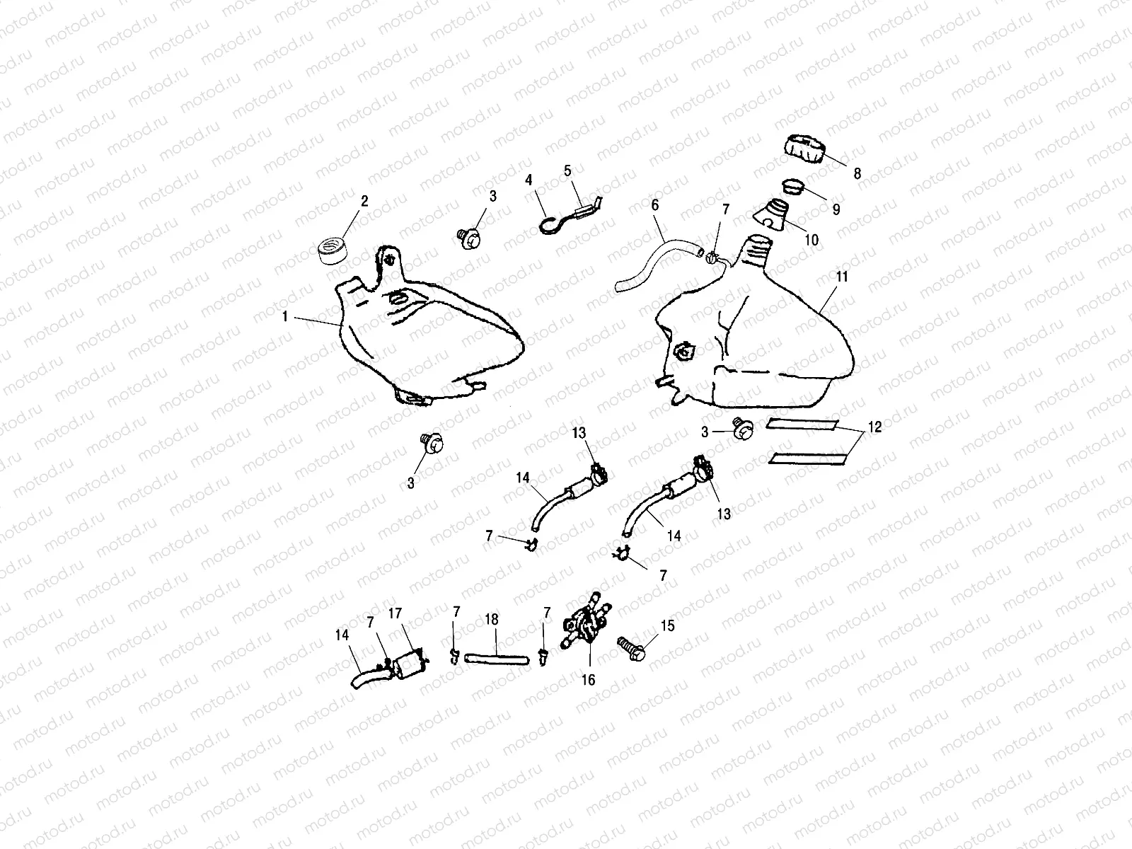 OIL TANK / FUEL TANK - A01EA05CA (4970857085B05) | OIL TANK / FUEL TANK - A01EA05CA (4970857085B05)