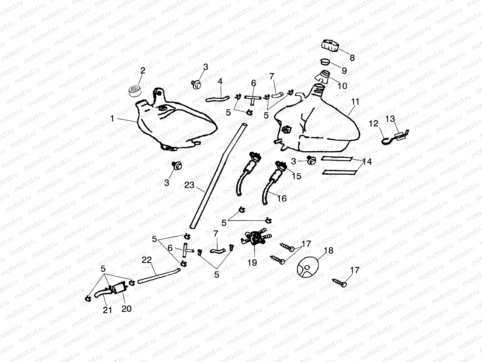 OIL TANK / FUEL TANK - A01FA09CA (4970887088B05) | OIL TANK / FUEL TANK - A01FA09CA (4970887088B05)