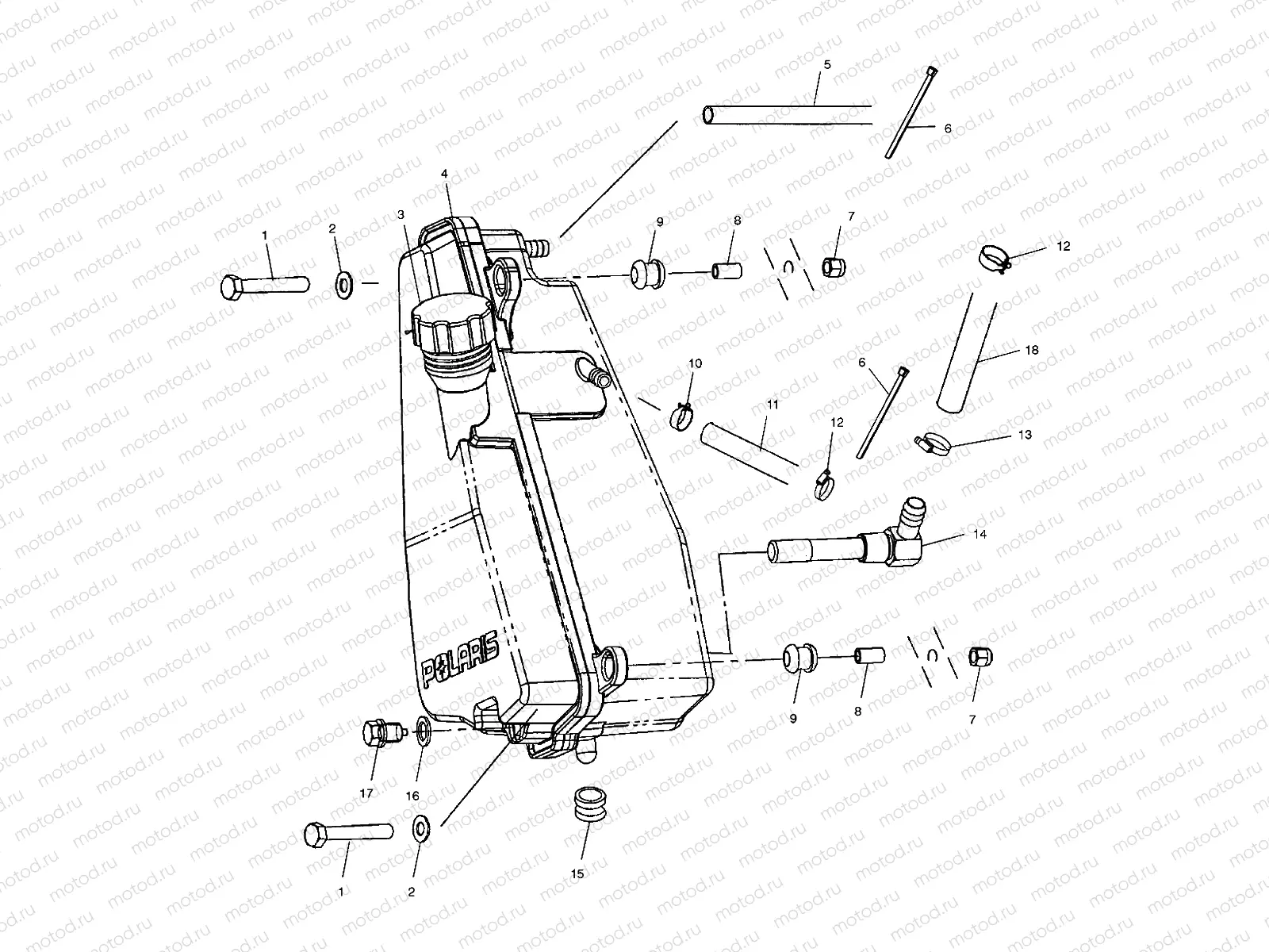 OIL TANK (If Built After 1/01/02) - A10RD50AA (4970977097E02) | OIL TANK (If Built After 1/01/02) - A10RD50AA (4970977097E02)