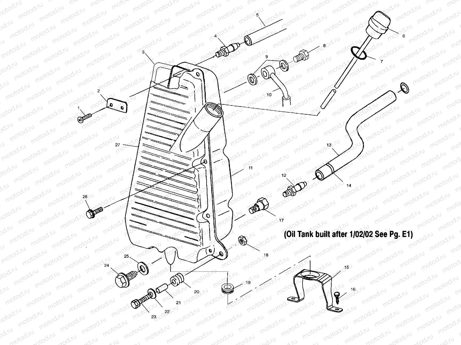 OIL TANK (If Built Before 1/02/02) - A02CB50FC (4974857485B11) | OIL TANK (If Built Before 1/02/02) - A02CB50FC (4974857485B11)