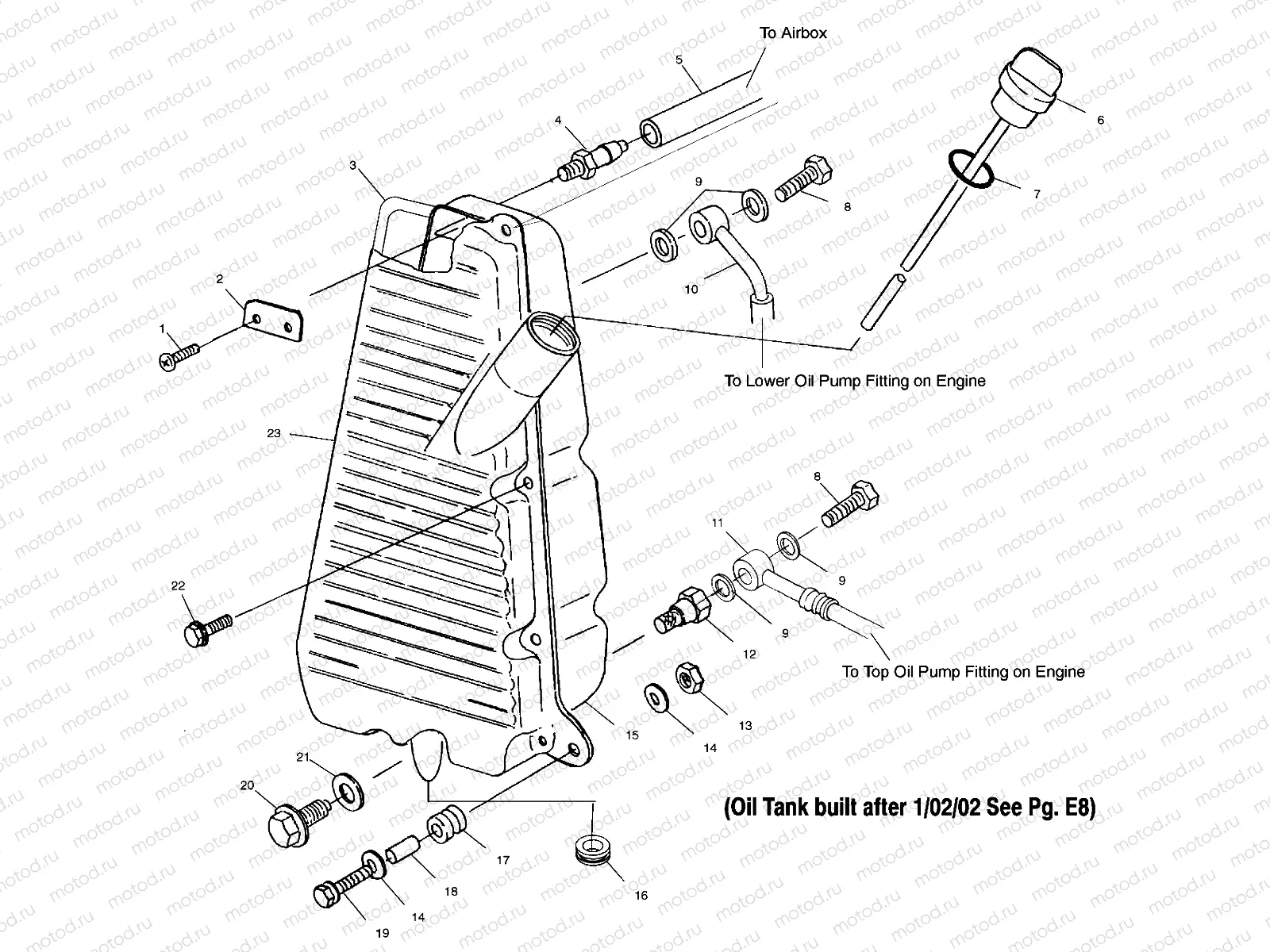 OIL TANK (If Built Before 1/02/02) - A02CH50 ALL OPTIONS (4967436743C02) | OIL TANK (If Built Before 1/02/02) - A02CH50 ALL OPTIONS (4967436743C02)