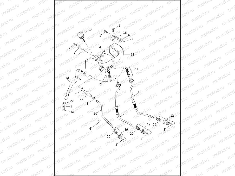 OIL TANK & LINES - EXCEPT FXSB