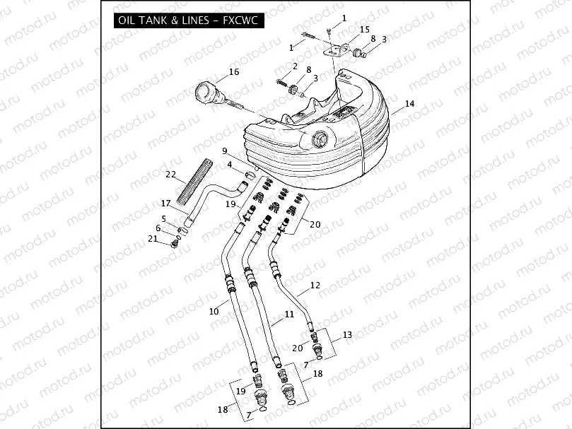 OIL TANK & LINES - FXCWC