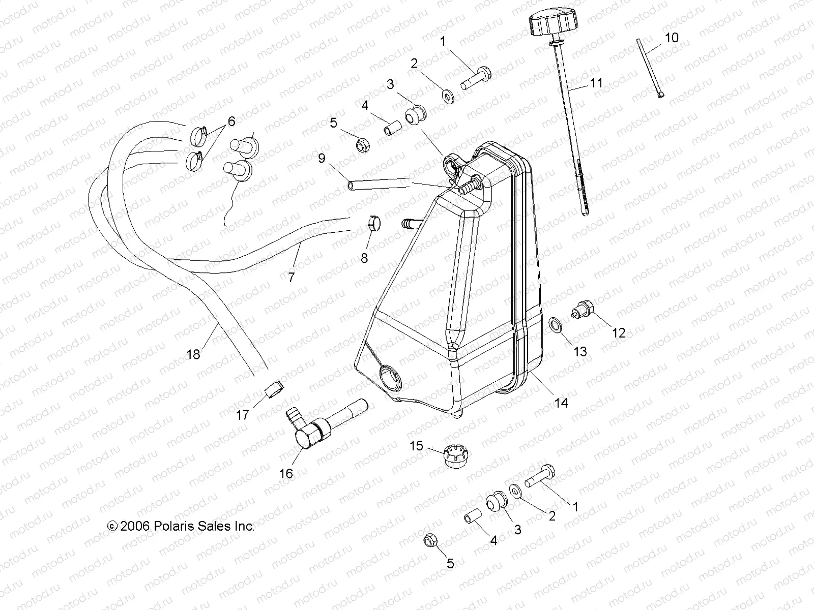 OIL TANK - R07RH50AF/AR/AT (49RGROILTANK07500EFI) | OIL TANK - R07RH50AF/AR/AT (49RGROILTANK07500EFI)