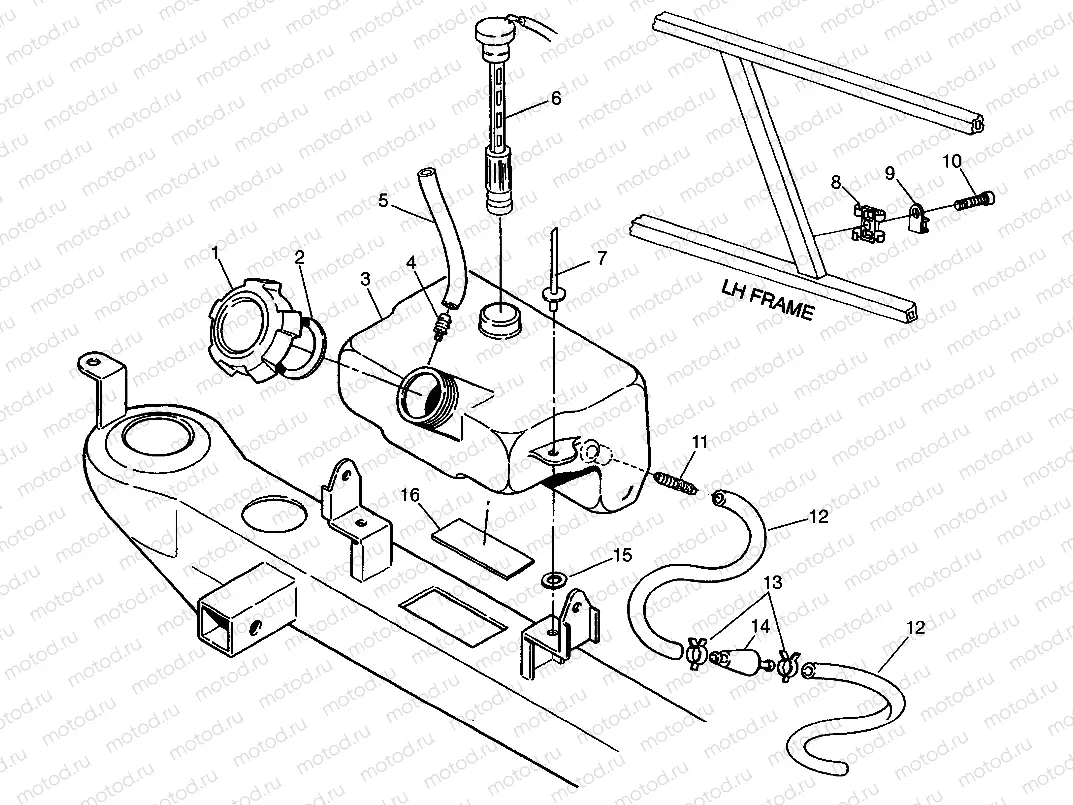 OIL TANK Scrambler W967840 (4935823582A013) | OIL TANK Scrambler W967840 (4935823582A013)