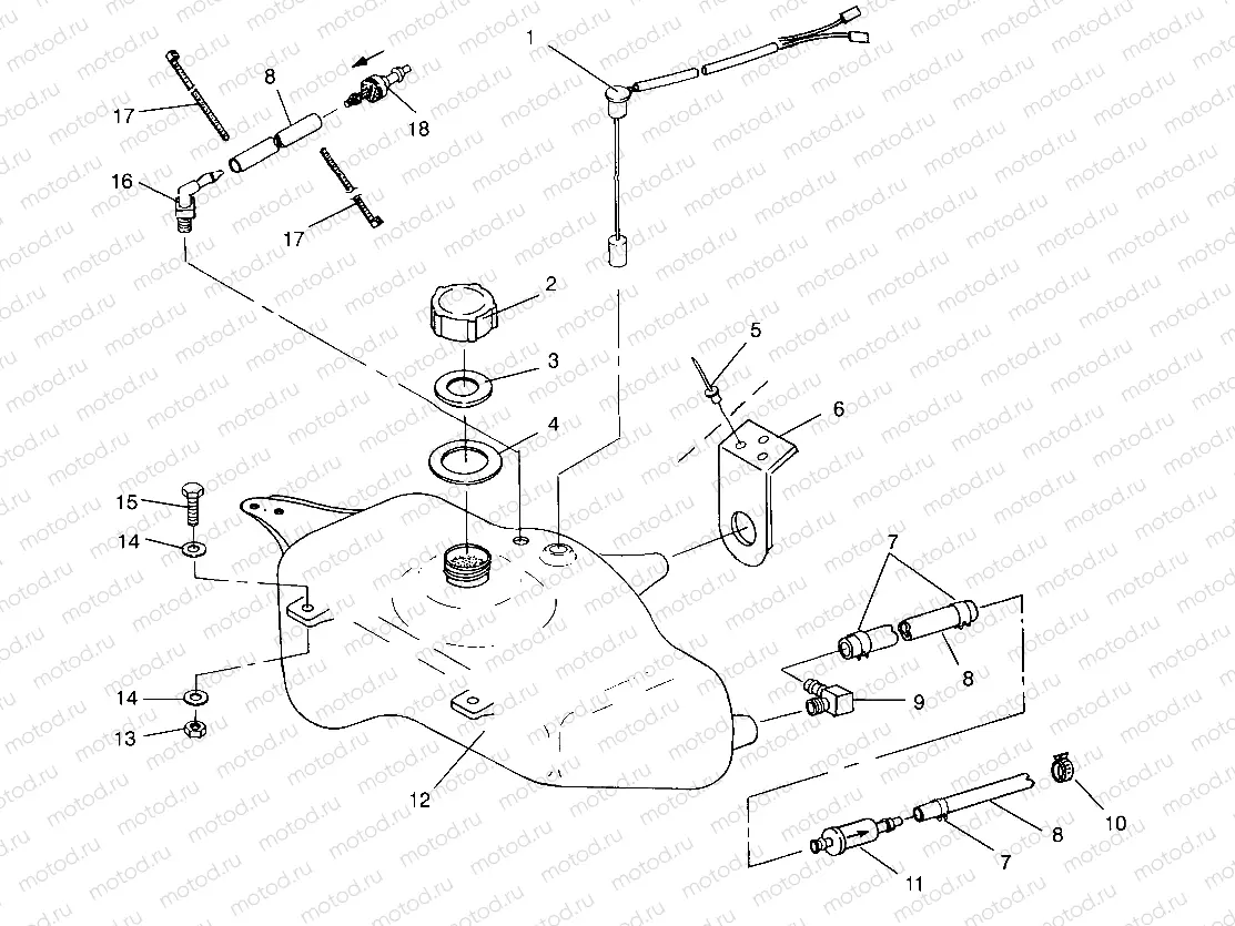 OIL TANK SL 650 STD B954358 (4932923292A012) | OIL TANK SL 650 STD B954358 (4932923292A012)