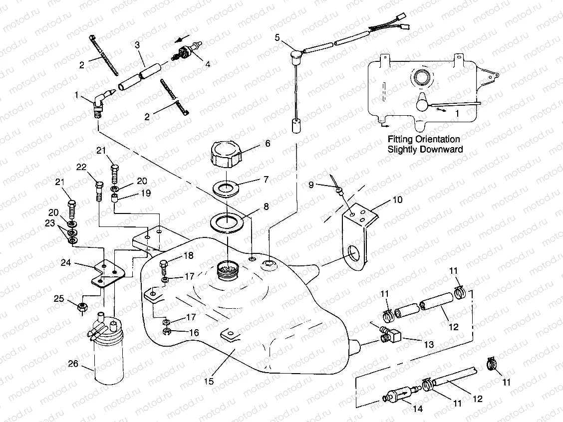 OIL TANK SL 700 B964066 and Intl. SL 700 I964066 (4935633563A012) | OIL TANK SL 700 B964066 and Intl. SL 700 I964066 (4935633563A012)