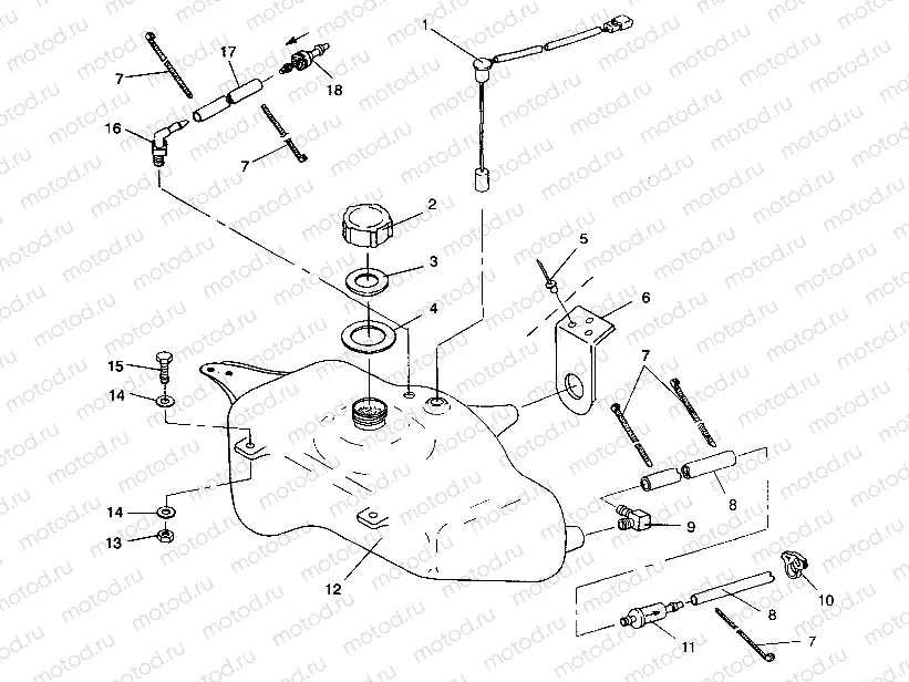 OIL TANK SL 750 / B934070 (4924752475008A) | OIL TANK SL 750 / B934070 (4924752475008A)