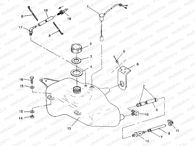 OIL TANK SL 750 B944070 (4927012701008A) | OIL TANK SL 750 B944070 (4927012701008A)