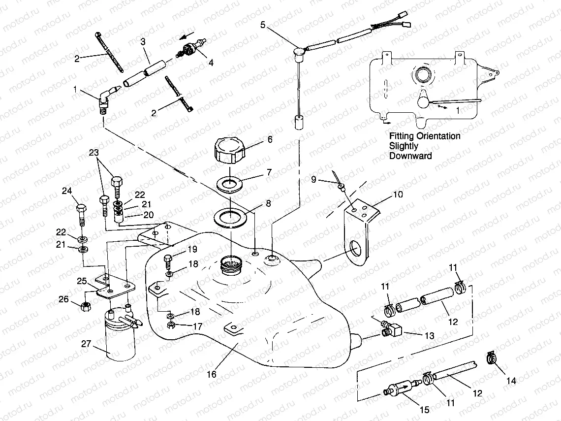 OIL TANK SL 780 B964087 and  Intl. SL 780 I964087 (4935523552A012) | OIL TANK SL 780 B964087 and  Intl. SL 780 I964087 (4935523552A012)