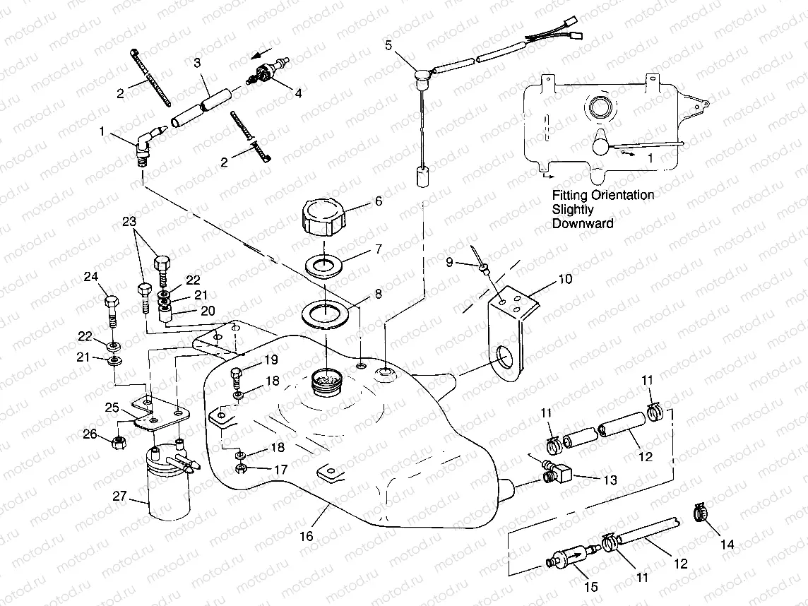 OIL TANK SL 780 B974088 and Intl. SL 780 I974088 (4940924092A012) | OIL TANK SL 780 B974088 and Intl. SL 780 I974088 (4940924092A012)