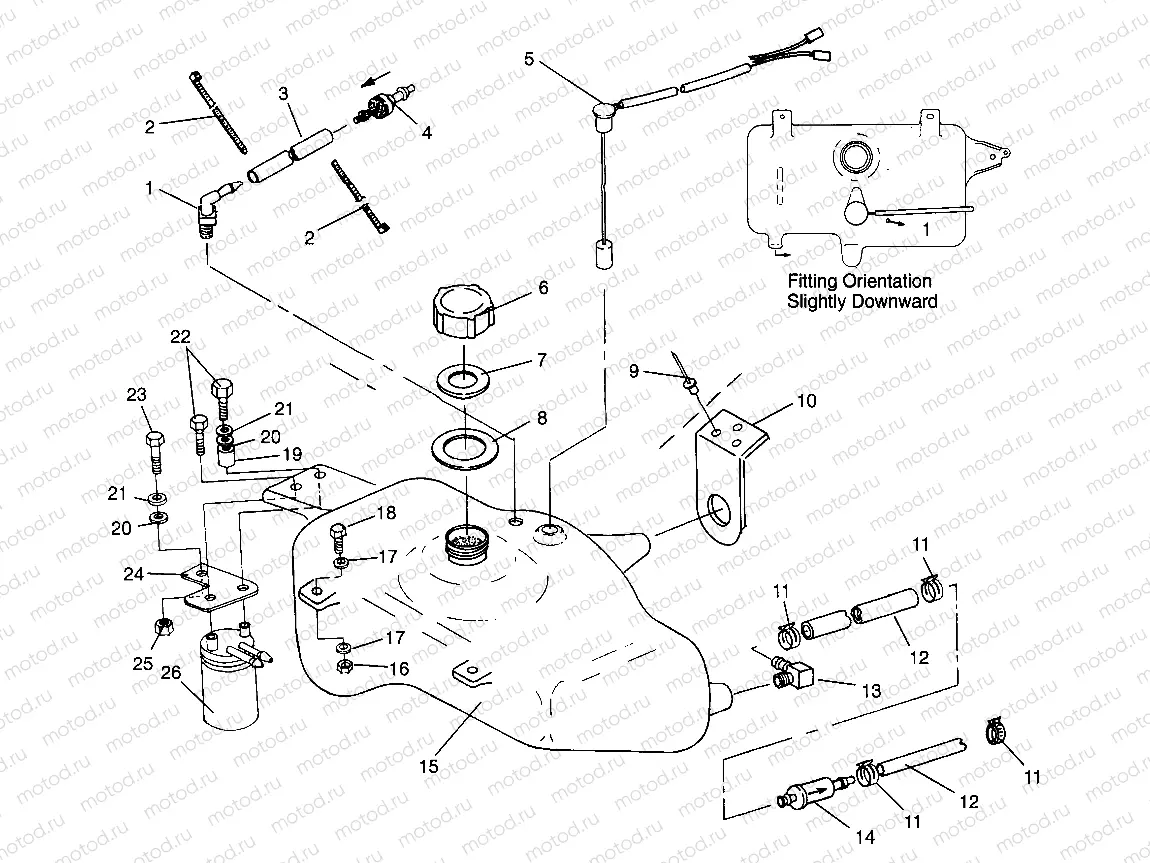 OIL TANK SL 900 B964291 and  Intl. SL 900 I964291 (4935583558A012) | OIL TANK SL 900 B964291 and  Intl. SL 900 I964291 (4935583558A012)