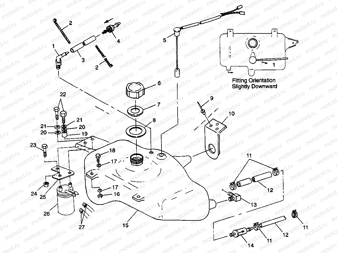 OIL TANK SL 900 B974091 and SL 1050 B974090 (4940974097B001) | OIL TANK SL 900 B974091 and SL 1050 B974090 (4940974097B001)