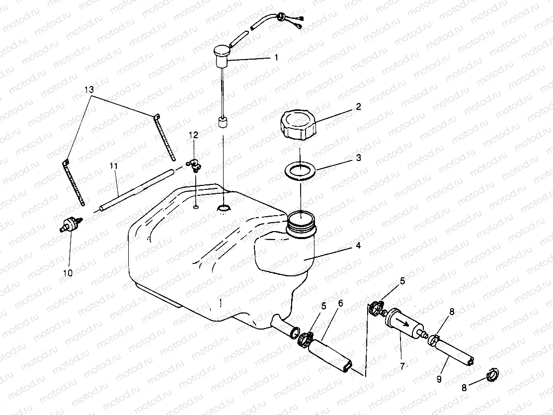 OIL TANK SLT 700 B964166 and Intl. SLT 700 I964166 (4933923392A014) | OIL TANK SLT 700 B964166 and Intl. SLT 700 I964166 (4933923392A014)