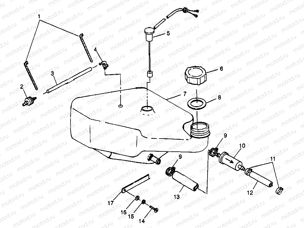 OIL TANK SLT 700 B974572 (4941124112A012) | OIL TANK SLT 700 B974572 (4941124112A012)