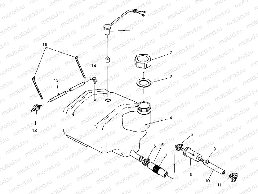 OIL TANK SLT 750 B944170 (4925942594008A) | OIL TANK SLT 750 B944170 (4925942594008A)