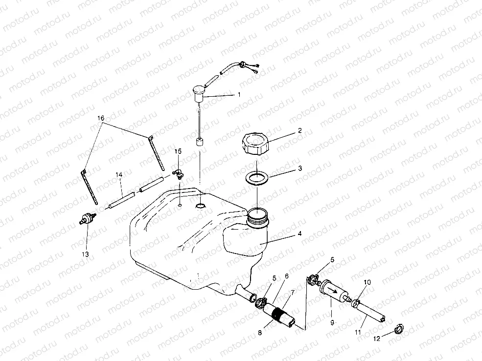 OIL TANK SLT 750 B954170 (4930563056B001) | OIL TANK SLT 750 B954170 (4930563056B001)