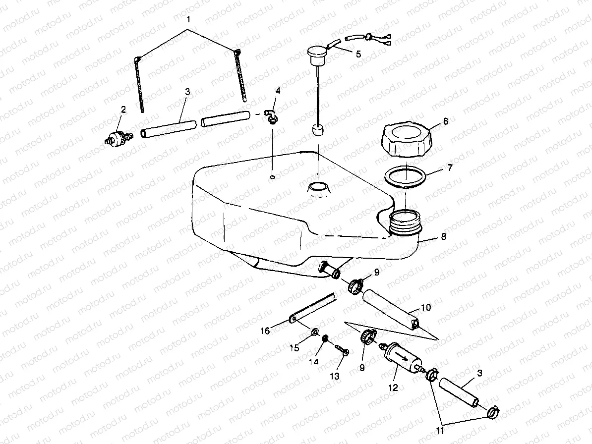 OIL TANK SLT 780 B974588 (4941174117A012) | OIL TANK SLT 780 B974588 (4941174117A012)