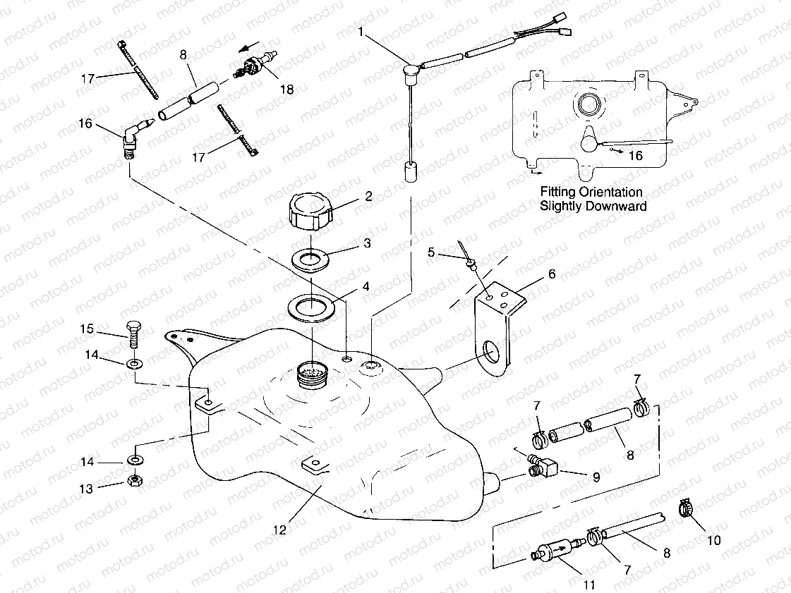 OIL TANK SLX 780 B954287 (4933953395A012) | OIL TANK SLX 780 B954287 (4933953395A012)