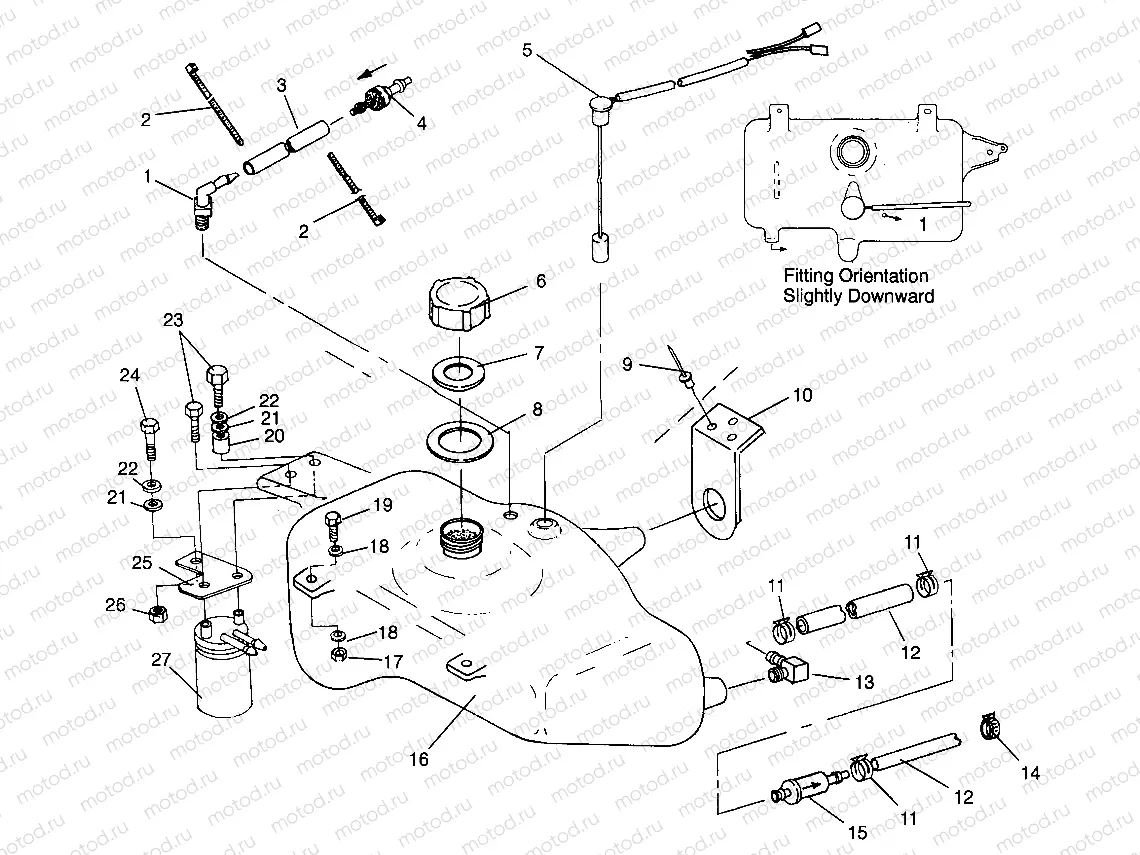 OIL TANK SLX 780 B964287 and Intl. SLX 780 I964287 (4937443744A012) | OIL TANK SLX 780 B964287 and Intl. SLX 780 I964287 (4937443744A012)