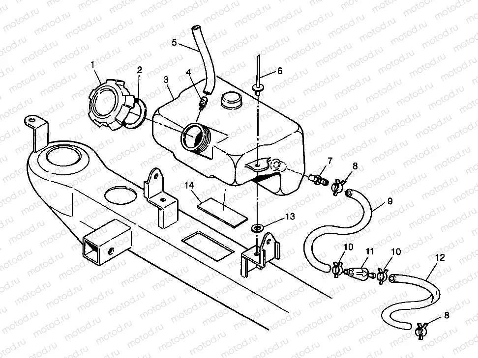 OIL TANK Trail Blazer W98BA25C (4945464546A014) | OIL TANK Trail Blazer W98BA25C (4945464546A014)