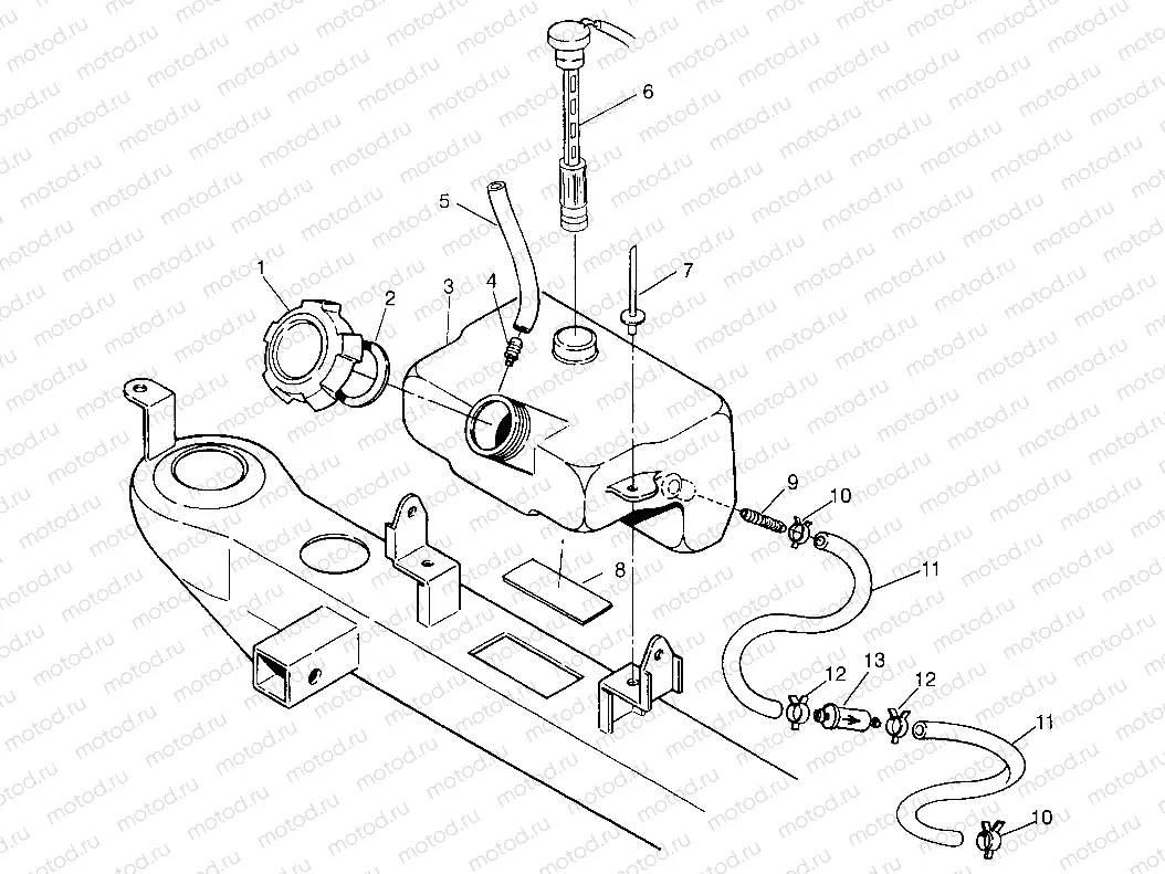 OIL TANK Trail Boss W968527 (4935883588A012) | OIL TANK Trail Boss W968527 (4935883588A012)