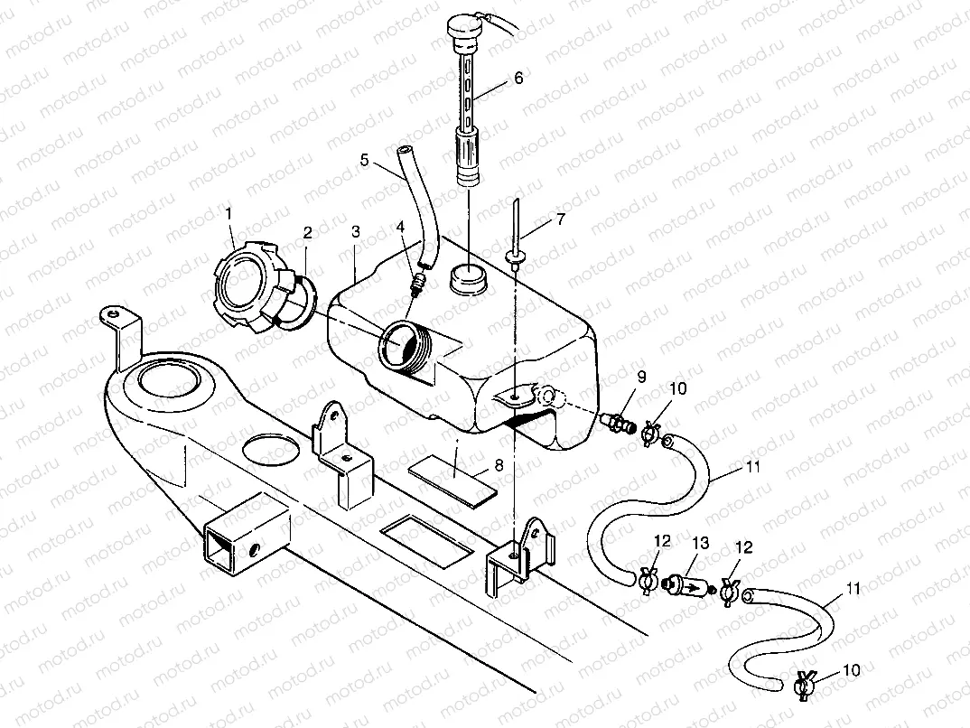 OIL TANK Trail Boss W97AA25C (4940574057A012) | OIL TANK Trail Boss W97AA25C (4940574057A012)