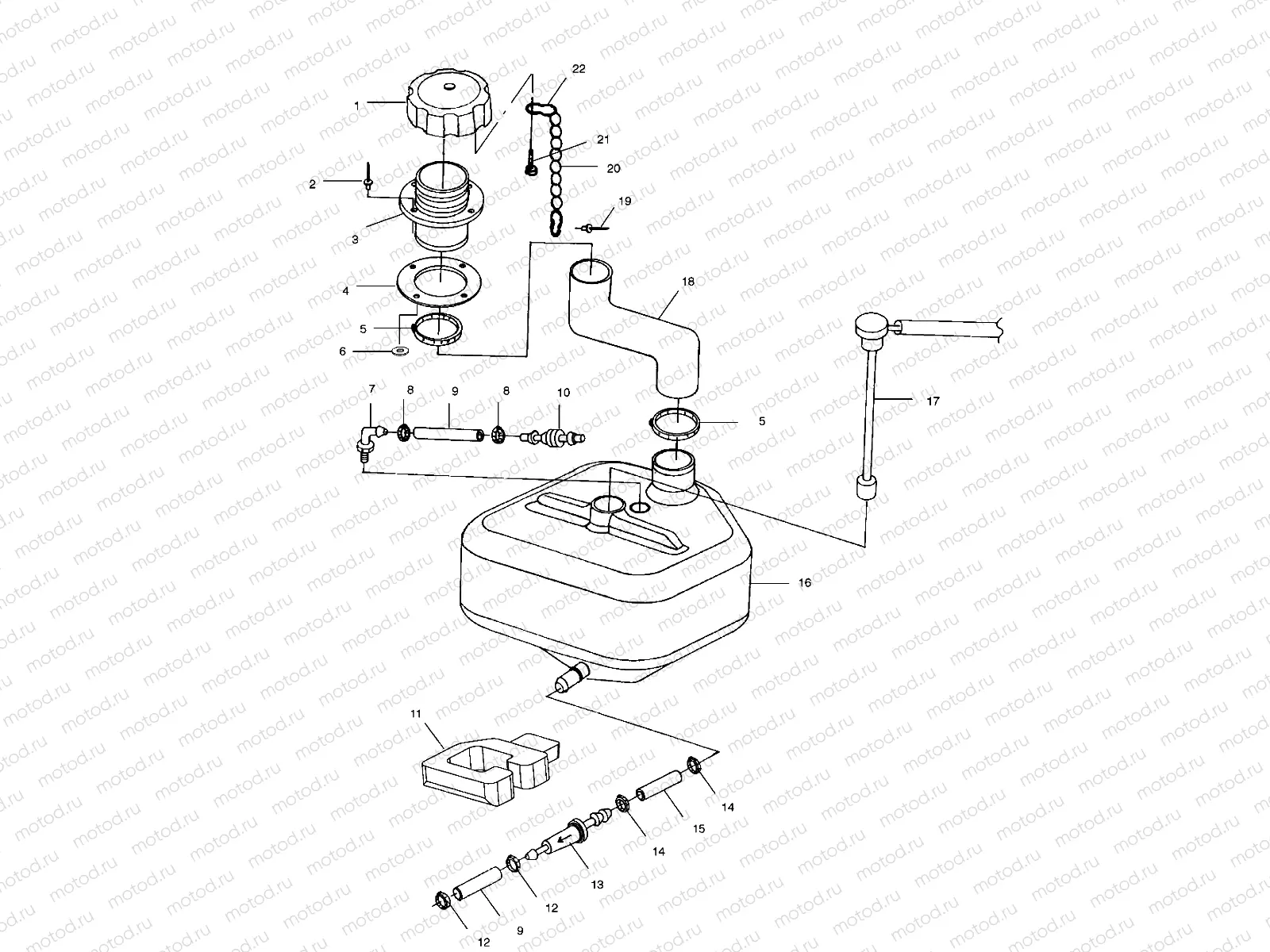 OIL TANK - W004999D (4955805580A013) | OIL TANK - W004999D (4955805580A013)