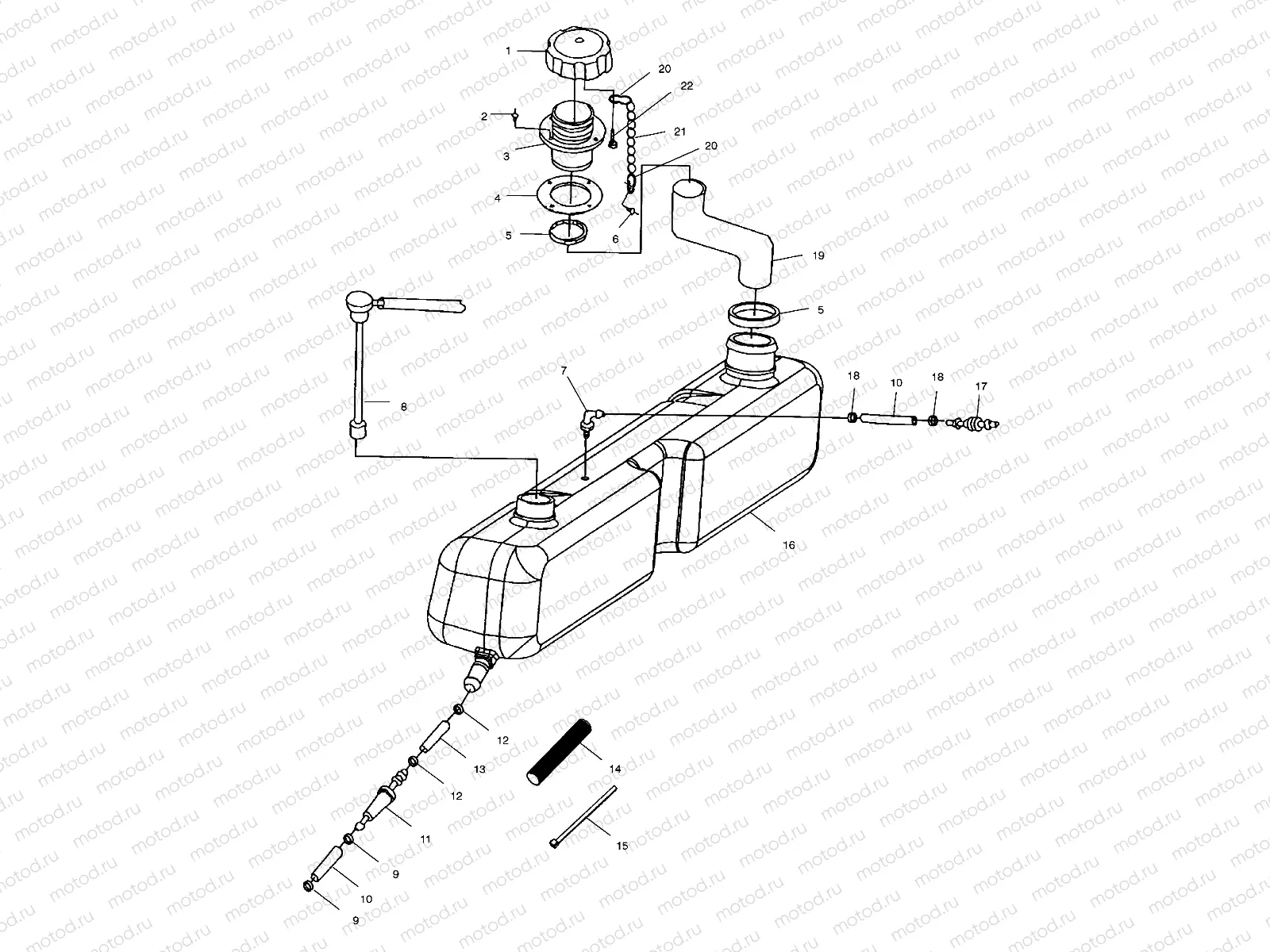 OIL TANK - W025098D/W025098C/W025098I (4971447144A13) | OIL TANK - W025098D/W025098C/W025098I (4971447144A13)